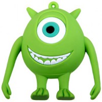 16GB de goma Monstruos de la historieta de la Universidad Mike Wazowski Diseño Estilo USB 2.0 Flash Memoria